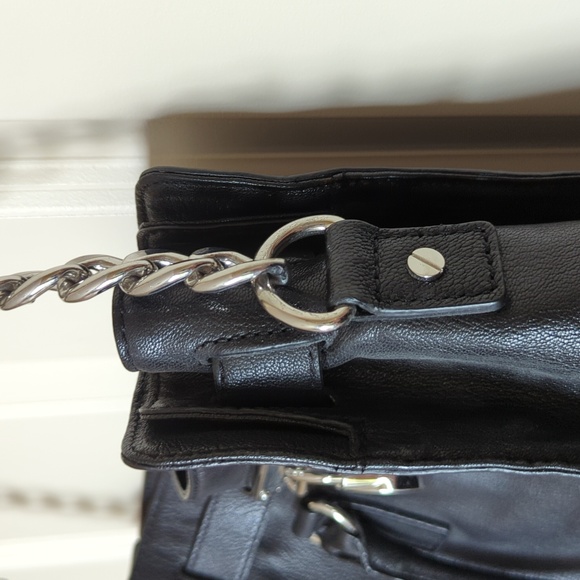 MICHAEL KORS Black Leather Bag with Padlock - Picture 3 of 6